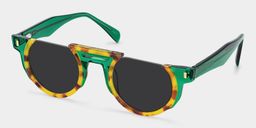 Mastin Tortoise Round Sunglasses2