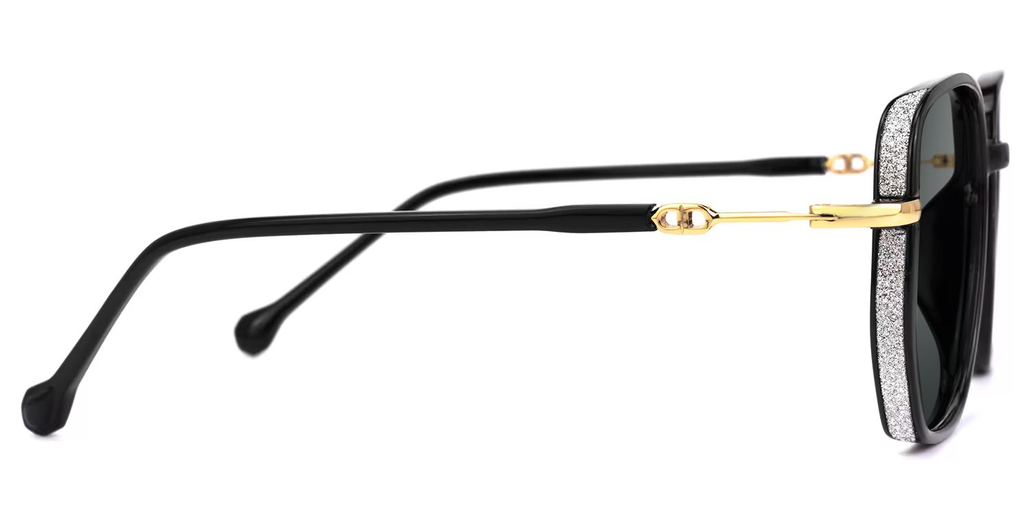 Joana Geometric Black Full Rim Sunglasses | ZEELOOL CA2
