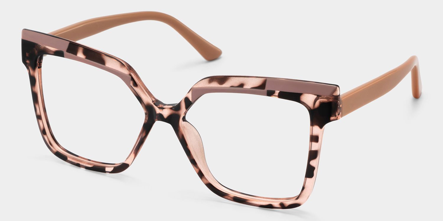 Square Eboney Tortoise Frame Glasses Deals -Zeelool Optical4