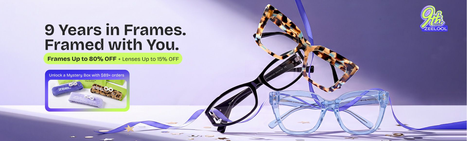Zeelool optical eyeglasses online store TopBanner2