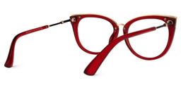 Dalton Cateye Red Glasses3