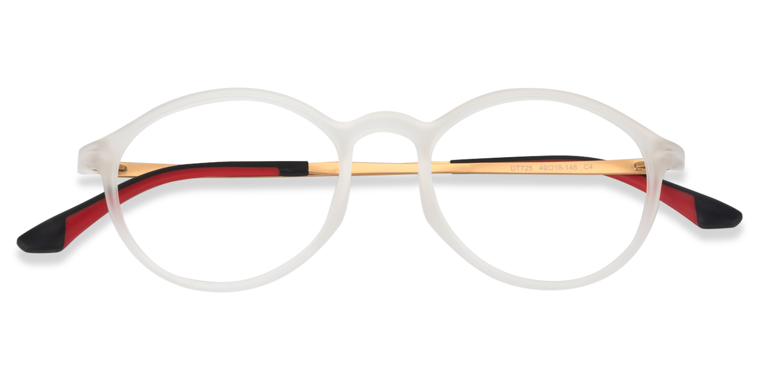 Round White Glasses | Zeelool Glasses1