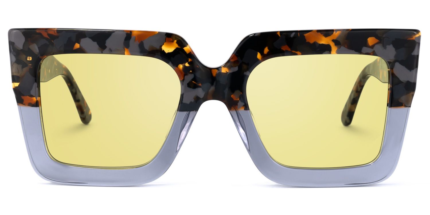 Brandon Square Gray Sunglasses for Women & Men | ZEELOOL CA0