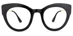 Demetrius Cat Eye Black Glasses0