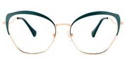 Marissa Cateye Peacock-Green Glasses0