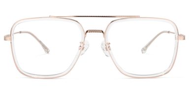 Nayeli Aviator Clear Glasses