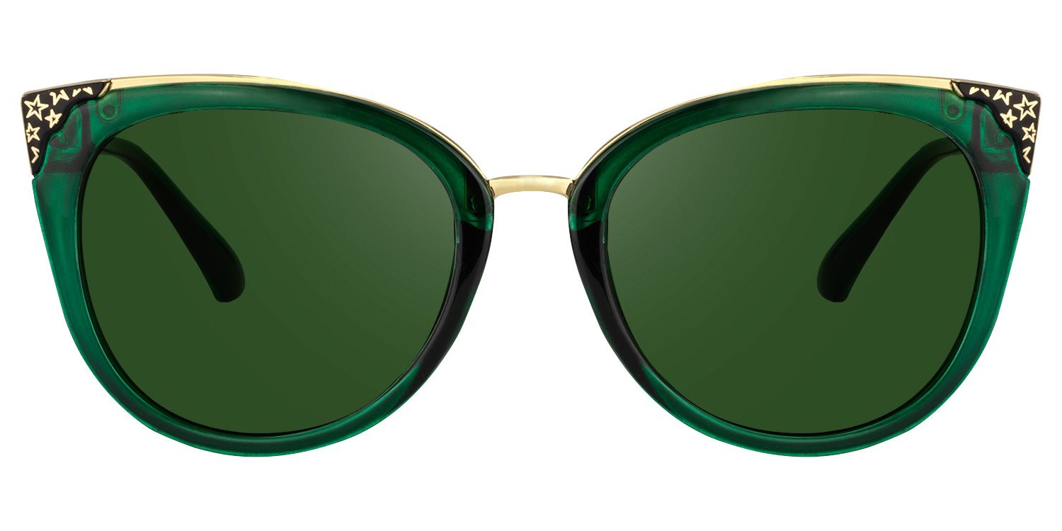 Dalton Mixed Dark-Green Frame Sunglasses | ZEELOOL CA0