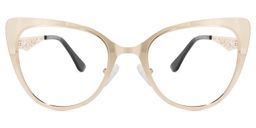 Eileen Cateye Gold Glasses0
