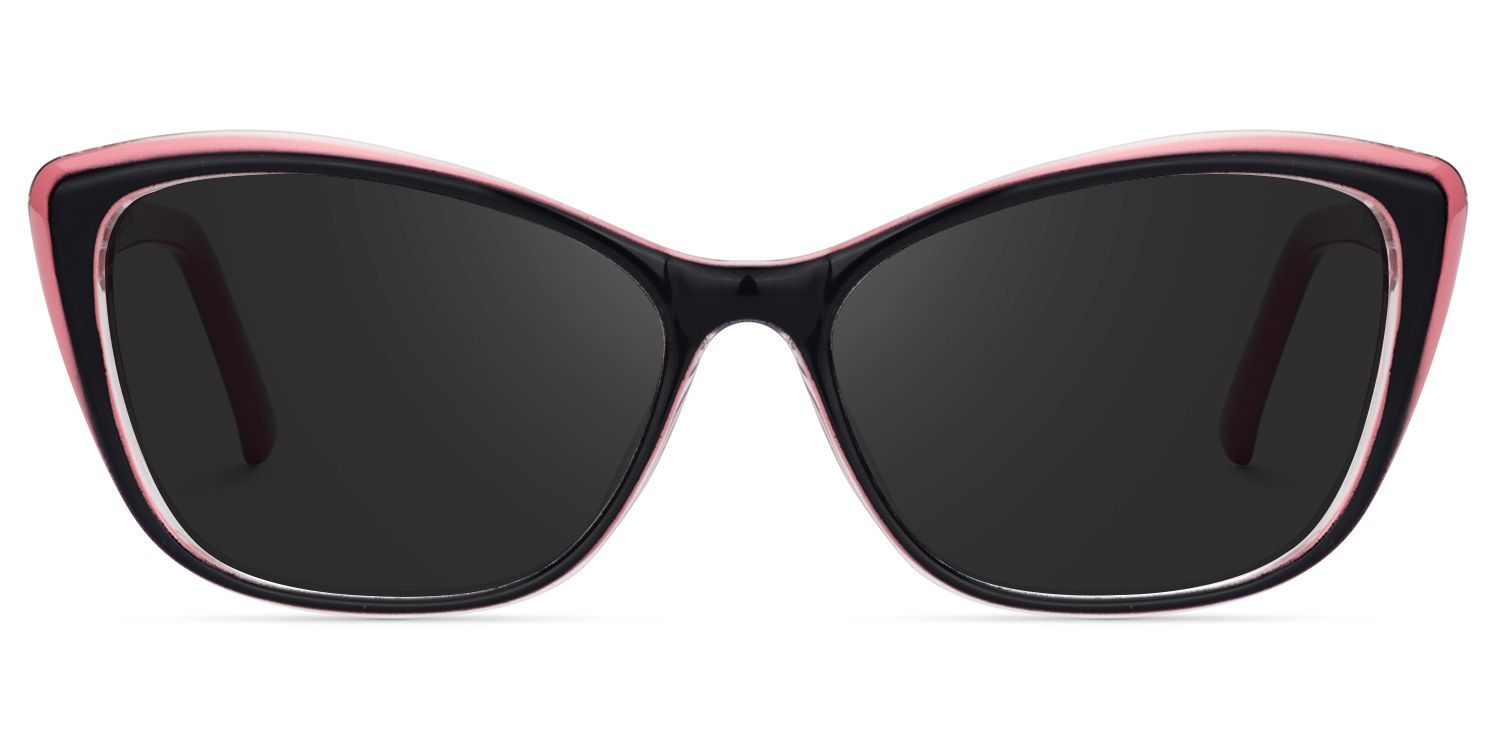 Fidelia Cat Eye Sunglasses with Plastic Black Frames | ZEELOOL CA0