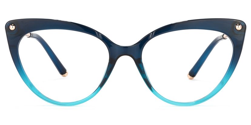 Alivia Cat Eye Blue Glasses