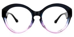 Wilson Round Blue-Pink Glasses0