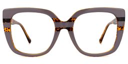 Brenda Mauve Square Glasses0