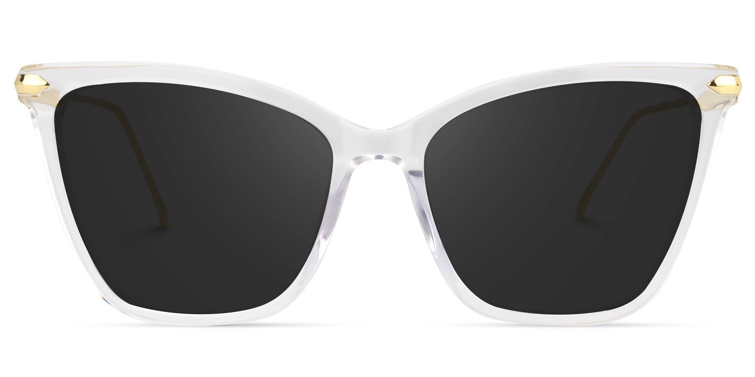 Hilary Butterfly Clear Full Rim Sunglasses | ZEELOOL CA0