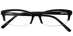 Sandy Browline Black Glasses1