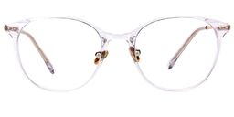 Alexande Round Clear Glasses0