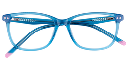 Mayme Rectangle Blue Glasses1