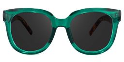 Harrell Green Square Sunglasses0
