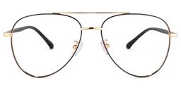 Paige Aviator Black-Gold Glasses0