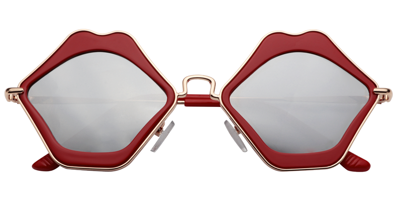 Lip-Shaped Red Sunglasses | Zeelool Sunglasses1