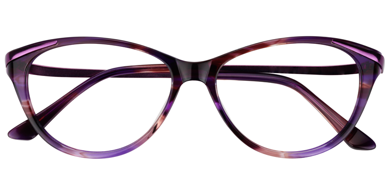 Oval Purple Glasses | Zeelool Glasses Online1