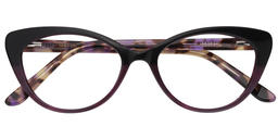 Renata Cateye Black Glasses1