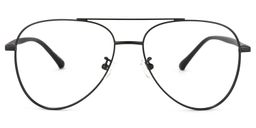 Paige Aviator Black Glasses0