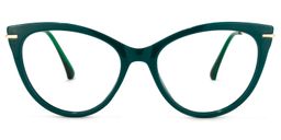 Pablo Cateye Dark-Green Glasses1