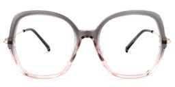 Quinn Square Gray-Pink Glasses0