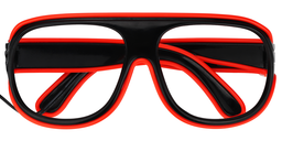 Glowing Orange Aviator Eyeglasses0