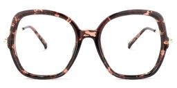 Quinn Square Red-Tortoise Glasses0