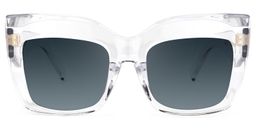 Alberta Cat Eye Clear Glasses10