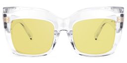 Alberta Cat Eye Clear Glasses11