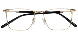 Virgil Rectangle Gold Glasses1