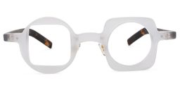 Quanah Asymmetry White Glasses0