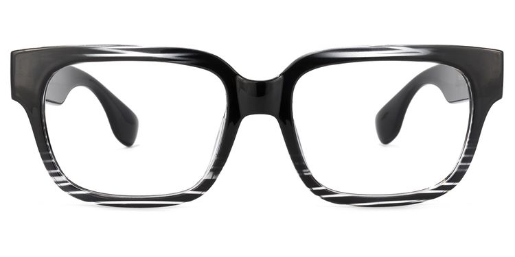 Colin Black Rectangle Glasses