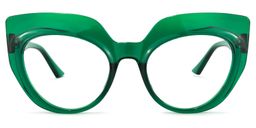 Depp Cateye Green Glasses0