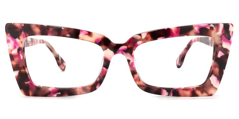 Newell Rectangle Pink-Floral Glasses