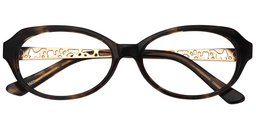 Zelda Oval Light Tortoise Glasses1