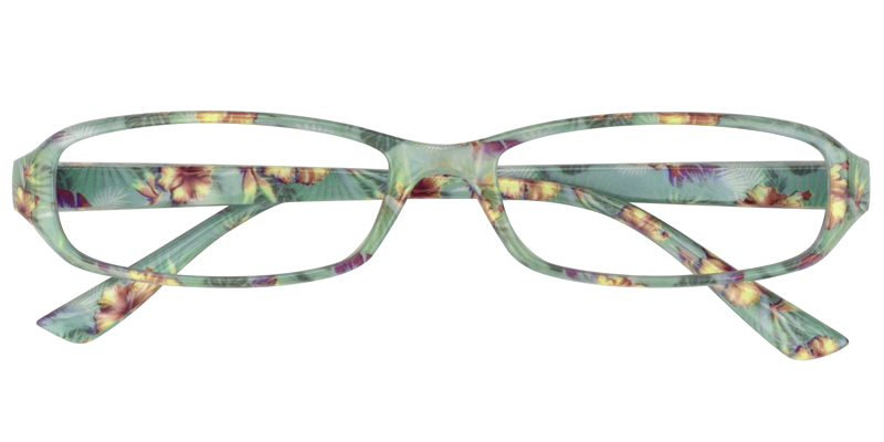 Rectangle Green Reading Glasses | Zeelool Reading Glasses1