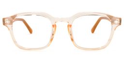 Selena Square Earthy-Yellow Glasses0