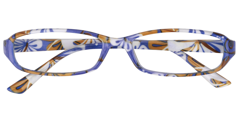 Rectangle Blue Reading Glasses | Zeelool Reading Glasses1