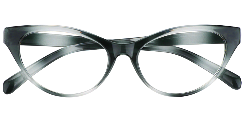 Cateye Dark Green Reading Glasses | Zeelool Reading Glasses1