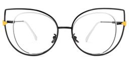 Fitzpatrick Cateye Black-White Glasses0