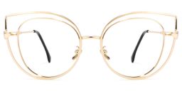 Fitzpatrick Cateye Gold Glasses0
