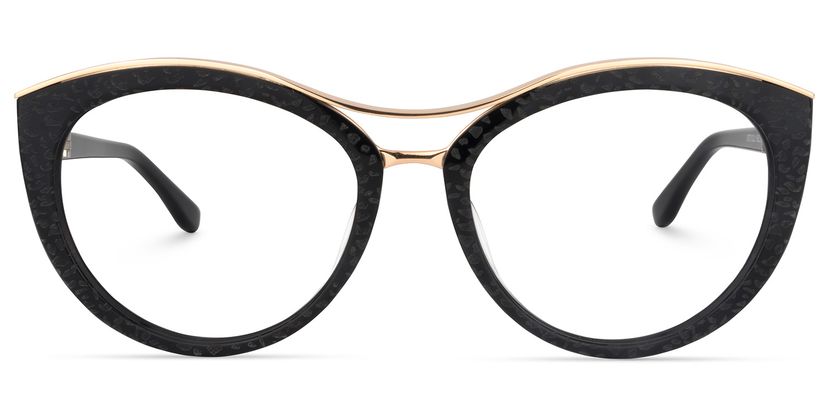 Carol Cateye Black Glasses