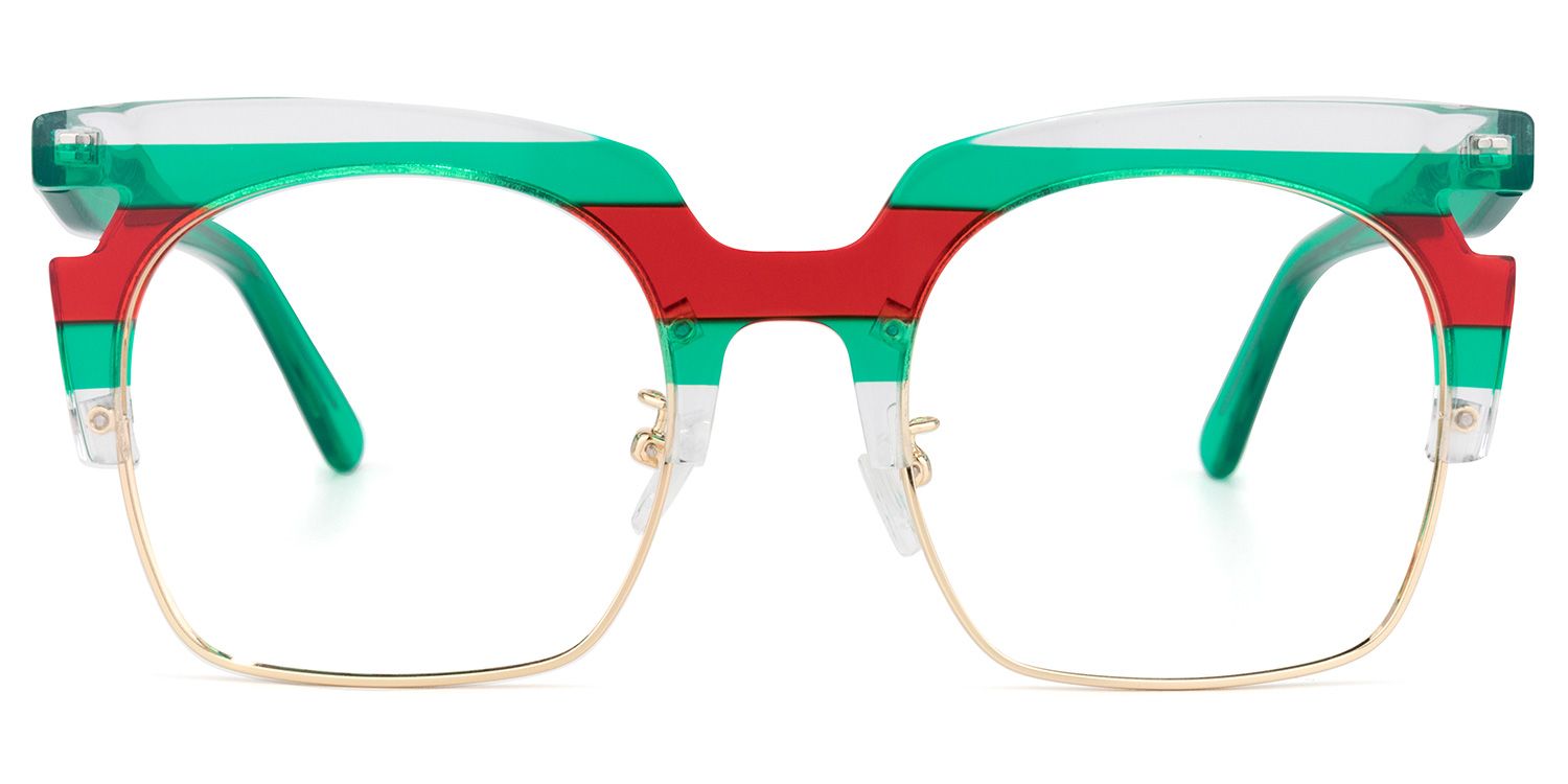 Browline Green Glasses | Zeelool Eyeglass Frames0