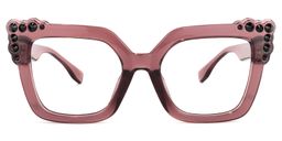 Trey Square Purple Glasses0