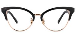 Charlene Browline Black Glasses0