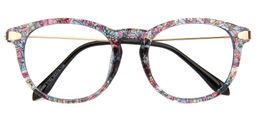Jordan Round Floral Glasses1