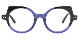 Gilbert Cateye Dark-Blue Glasses0
